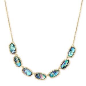 Kendra Scott Grayson gold and abalone necklace